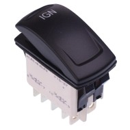 KR46CAKJJG22ND5XXXX IGN On-On Red LED 24V Automotive Rocker Switch DPDT IP68 KR46CAKJJG22ND5XXXX IGN On-On Red LED 24V Automotive Rocker Switch DPDT IP68
