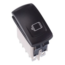 KR46CAKJJG22NXXXX31 Electric Motor Latching Red 24V LED Automotive Rocker Switch DPDT IP68