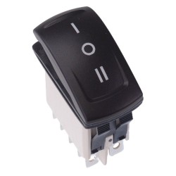 KR49CAKDDG22N040305 On-Off-On Latching Red 12V LED Automotive Rocker Switch DPDT IP68