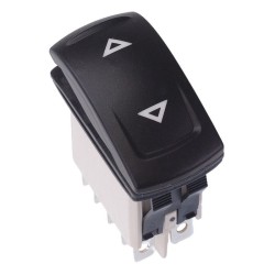 KR49CAKDDG22N09XX10 UP DOWN Latching Red 12V LED Automotive Rocker Switch DPDT IP68