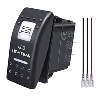 LED Light Bar Automotive Rocker Switches 3 Pin On/Off 20A/12V 10A/24V ATV UTV Waterproof White Light LED Light Bar Automotive Rocker Switches 3 Pin On/Off 20A/12V 10A/24V ATV UTV Waterproof White Light