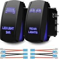 LED Light Bar & Rear Light Automotive Rocker Switches 5Pin Laser On/Off LED Light Bar & Rear Light Automotive Rocker Switches 5Pin Laser On/Off