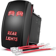 Rear Lights Automotive Rocker Switches Led Light Bar 5Pin Laser On/Off Red 20A/12V 10A/24V Rear Lights Automotive Rocker Switches Led Light Bar 5Pin Laser On/Off Red 20A/12V 10A/24V