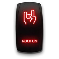 Rock ON Red Laser Etched Automotive Rocker Switches 5-Pin Double Pole Single ON Maintained ON-Off DPST 20A 12V Rock ON Red Laser Etched Automotive Rocker Switches 5-Pin Double Pole Single ON Maintained ON-Off DPST 20A 12V