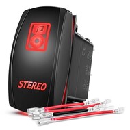 Stereo Automotive Rocker Switches Led 5Pin On Off SPST 20A/12V 10A/24V Stereo Automotive Rocker Switches Led 5Pin On Off SPST 20A/12V 10A/24V
