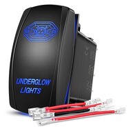 Underglow Automotive Rocker Switches Led Light 5Pin Laser On Off SPST 20A/12V 10A/24V Blue Underglow Automotive Rocker Switches Led Light 5Pin Laser On Off SPST 20A/12V 10A/24V Blue