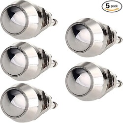 12mm Automotive Vandal Switches Momentary Metal Pack of 5 12mm Automotive Vandal Switches Momentary Metal Pack of 5