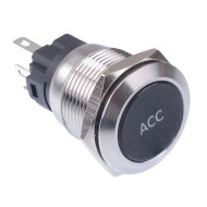 Accessory 1' Red LED Latching 19mm Vandal Push Button Switch SPDT 12V Accessory 1' Red LED Latching 19mm Vandal Push Button Switch SPDT 12V
