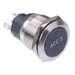 Accessory 3' Blue LED Momentary 22mm Vandal Push Button Switch SPDT 12V Accessory 3' Blue LED Momentary 22mm Vandal Push Button Switch SPDT 12V