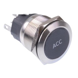 Accessory' Blue LED Momentary 22mm Vandal Push Button Switch SPDT 12V Accessory' Blue LED Momentary 22mm Vandal Push Button Switch SPDT 12V