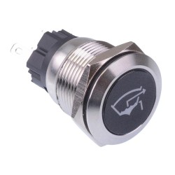 Bilge Pump 1' Blue LED Latching 19mm Vandal Push Button Switch SPDT 12V Bilge Pump 1' Blue LED Latching 19mm Vandal Push Button Switch SPDT 12V