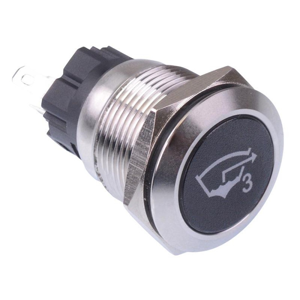 Bilge Pump 3' Red LED Latching 19mm Vandal Push Button Switch SPDT 12V