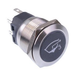 Bilge Pump 3' Red LED Latching 22mm Vandal Push Button Switch SPDT 12V Bilge Pump 3' Red LED Latching 22mm Vandal Push Button Switch SPDT 12V