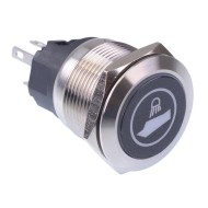 Boat Deck Light' White LED Momentary 22mm Vandal Push Button Switch SPDT 12V Boat Deck Light' White LED Momentary 22mm Vandal Push Button Switch SPDT 12V