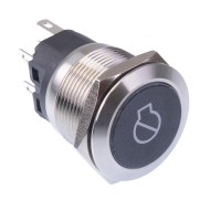 Engine Stop' White LED Momentary 22mm Vandal Push Button Switch SPDT 12V Engine Stop' White LED Momentary 22mm Vandal Push Button Switch SPDT 12V