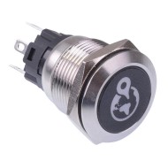 GPS' Red LED Latching 19mm Vandal Push Button Switch SPDT 12V GPS' Red LED Latching 19mm Vandal Push Button Switch SPDT 12V