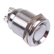 Off-(On) Vandal Resistant 19mm Metal Push Button Switch SPST Off-(On) Vandal Resistant 19mm Metal Push Button Switch SPST