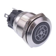 Sonar' Red LED Momentary 19mm Vandal Push Button Switch SPDT 12V Sonar' Red LED Momentary 19mm Vandal Push Button Switch SPDT 12V