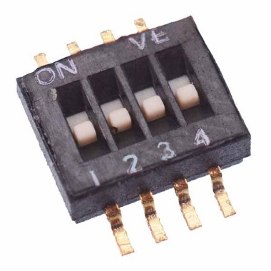 10-Way Piano DIP DIL Red PCB Switch