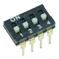 4 Way Low Profile DIL Switch 4 Way Low Profile DIL Switch