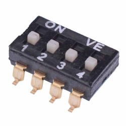 4 Way SMD DIL Switch 2.54mm 4 Way SMD DIL Switch 2.54mm
