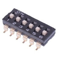 DM06V 6-Way Surface Mount 2.54mm DIP Switch SPST DM06V 6-Way Surface Mount 2.54mm DIP Switch SPST