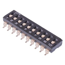 DMR10TV 10-Way Surface Mount 2.54mm DIP Switch SPST