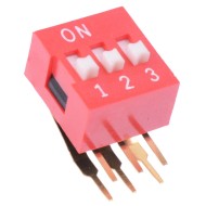 NDA03V 3-Way Right Angle DIP Switch SPST NDA03V 3-Way Right Angle DIP Switch SPST