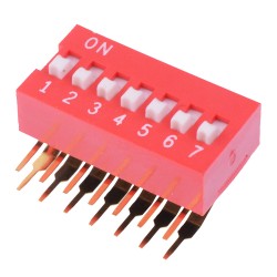 NDA07V 7-Way Right Angle DIP Switch SPST
