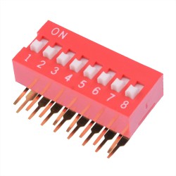 NDA08TV 8-Way Right Angle DIP Switch SPST