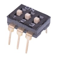 NDI-03SV 3-Way 2.54mm Low Profile PCB Through Hole DIP Switch SPST NDI-03SV 3-Way 2.54mm Low Profile PCB Through Hole DIP Switch SPST
