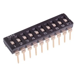 NDIR-10STV 10 Way Through Hole DIP Switch SPST