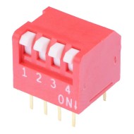 NDP04V 4-Way Piano DIP Switch SPST NDP04V 4-Way Piano DIP Switch SPST