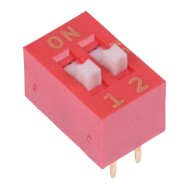 NDS-02-V 2 Way Raised Actuator DIP Switch SPST NDS-02-V 2 Way Raised Actuator DIP Switch SPST