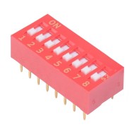 NDSR-08-V 8 Way Recessed Actuator DIP Switch SPST NDSR-08-V 8 Way Recessed Actuator DIP Switch SPST