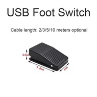 Electric Foot Control Switch 10m USB Power Cord Pedal Button Controller Sensor Programmable Key Value Equipment Foot Switches Electric Foot Control Switch 10m USB Power Cord Pedal Button Controller Sensor Programmable Key Value Equipment Foot Switches