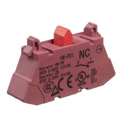 Single Pole Normally Closed Contact Block Push-In Terminals HW-P01