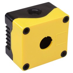 1 Way Yellow/Black Control Station Enclosure 80 x 73 x 53mm IP67 1 Way Yellow/Black Control Station Enclosure 80 x 73 x 53mm IP67