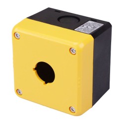 Yellow 1 Hole 76mm Control Station Enclosure FB1W-111Y