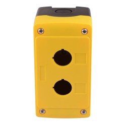 Yellow/Black 2 Hole 22mm Control Station Box Enclosure IP65