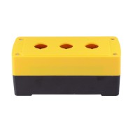 Yellow/Black 3 Hole 22mm Control Station Box Enclosure IP65 Yellow/Black 3 Hole 22mm Control Station Box Enclosure IP65