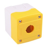 Yellow/White 1 Hole 22mm Control Station Box Enclosure IP65 Yellow/White 1 Hole 22mm Control Station Box Enclosure IP65