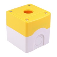 Yellow/White 1 Hole 22mm Control Station Box Enclosure IP65 Yellow/White 1 Hole 22mm Control Station Box Enclosure IP65