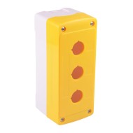Yellow/White 3 Hole 22mm Control Station Box Enclosure IP65 Yellow/White 3 Hole 22mm Control Station Box Enclosure IP65