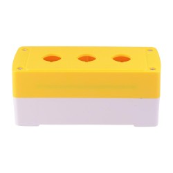 Yellow/White 3 Hole 22mm Control Station Box Enclosure IP65