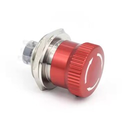 30mm Stainless Steel Emergency Stop Switches 1NO1NC Industrial Production Push Button Switch 220v Control