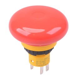 AB6E-4BV02PTRH Unibody 16mm Emergency Stop Switch 40mm Mushroom 2NC