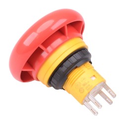 AB6E-4BV02PTRH Unibody 16mm Emergency Stop Switch 40mm Mushroom 2NC