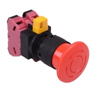 HW1B-V402R 22mm Emergency Stop Switch 40mm Mushroom 2NC HW1B-V402R 22mm Emergency Stop Switch 40mm Mushroom 2NC