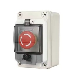 IP67 Waterproof Outdoor Emergency Stop Switches Push Button Switch with Junction Box